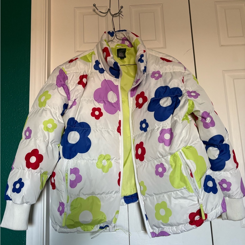Colorful Floral Puffer Jacket